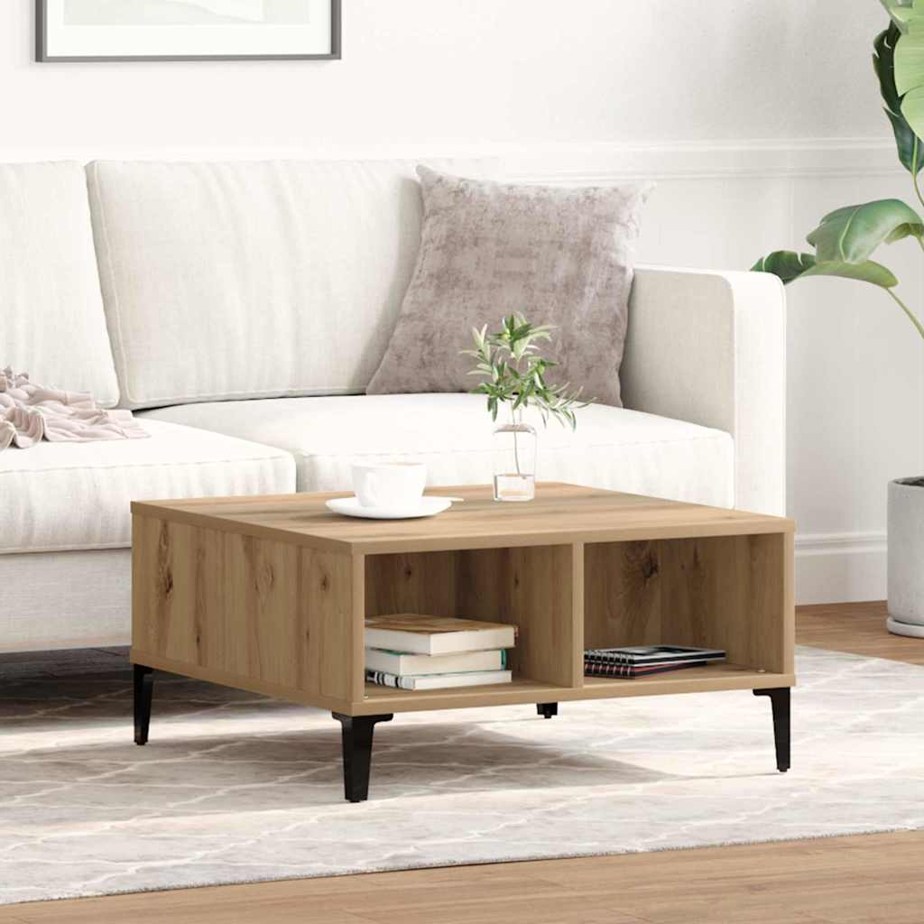 Coffee Table Artisan oak 60 x 60 x 30 cm Engineered wood
