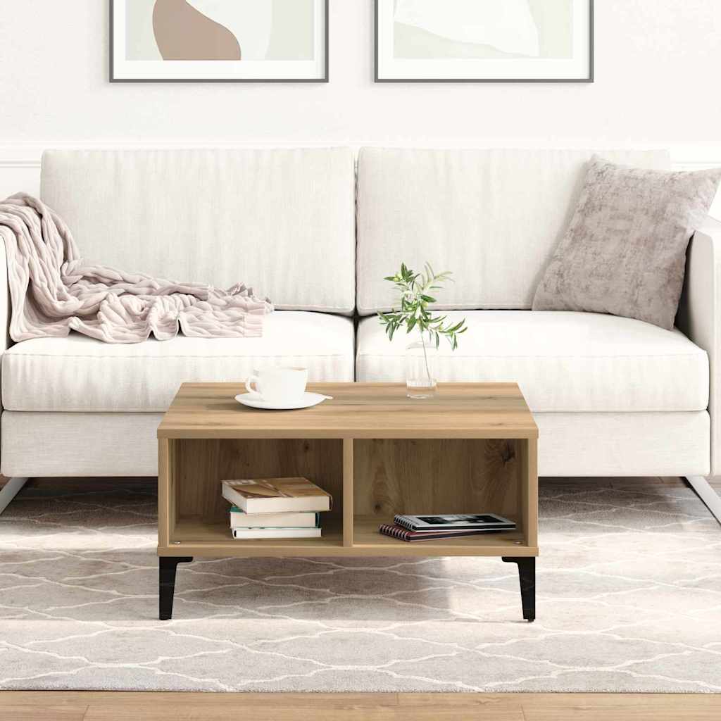 Coffee Table Artisan oak 60 x 60 x 30 cm Engineered wood