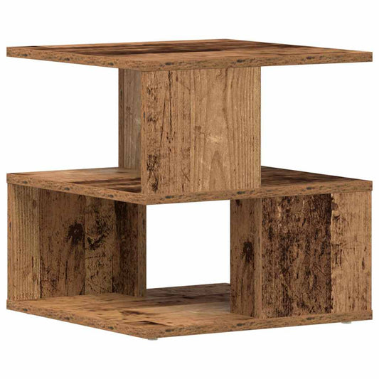 Side Table Old Wood 40 x 40 x 40 cm Engineered Wood