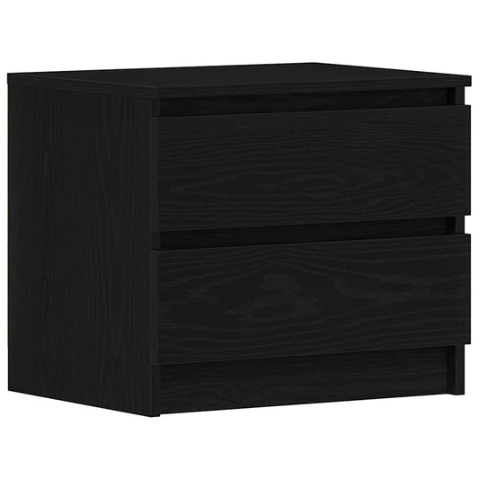 Bedside Cabinet 2 pcs Black Oak 50 x 40 x 43.5 cm