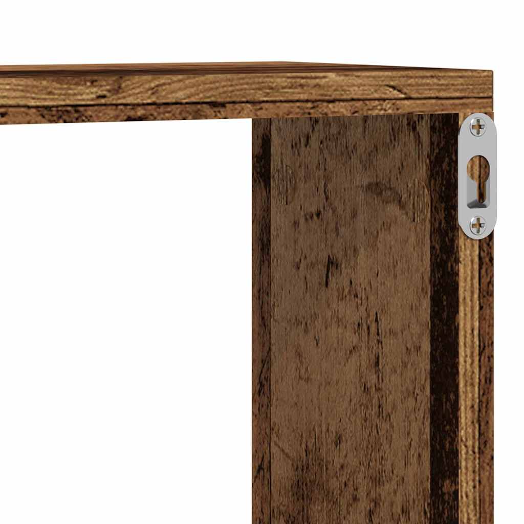 Wall Shelves 2 pcs Old Wood 80 x 15 x 26 cm Engineered Wood
