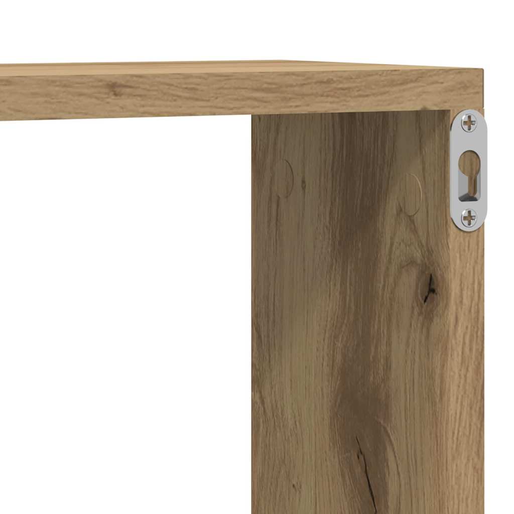 Wall Shelves 4 pcs Artisian Oak 80 x 15 x 26 cm Engineered Wood