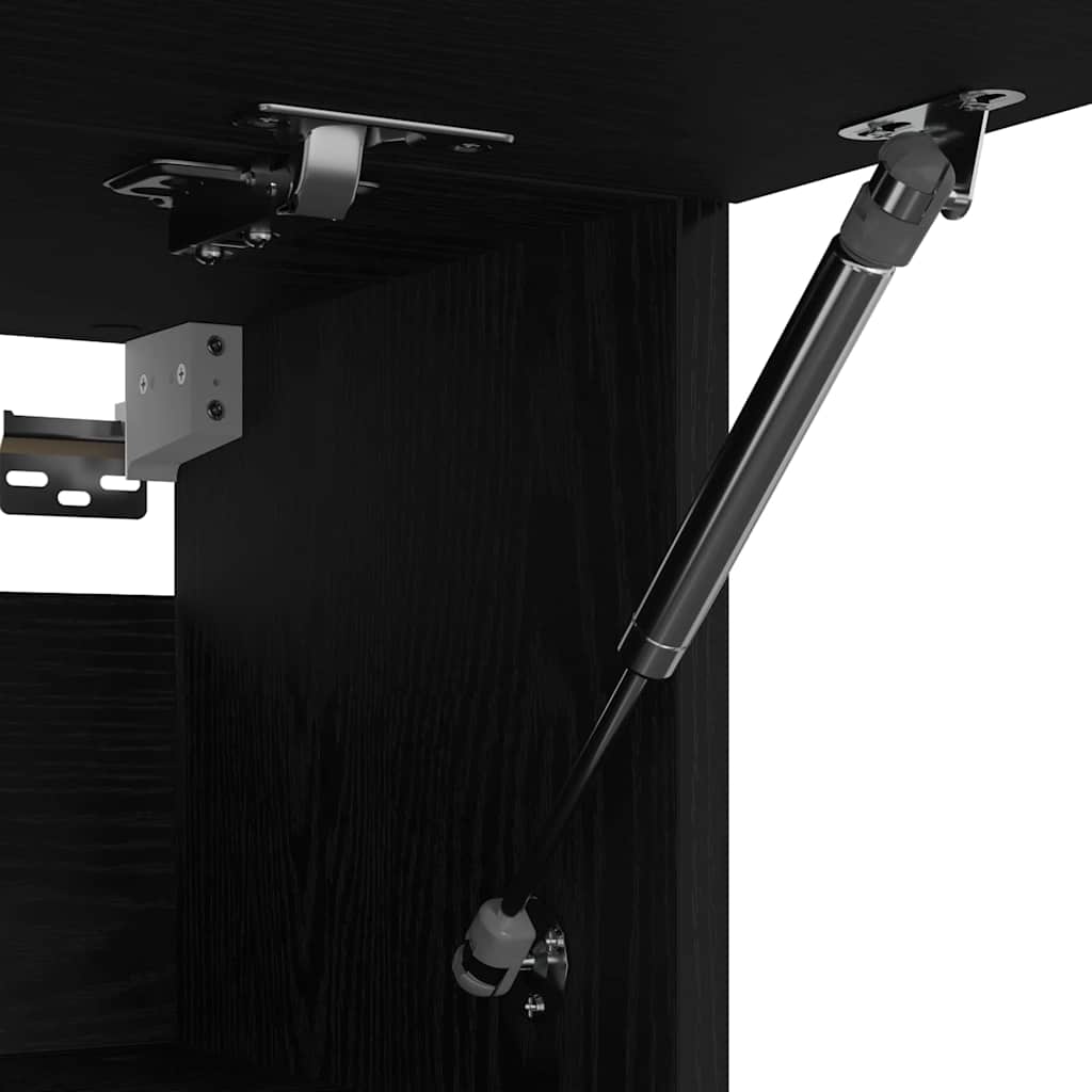 Wardrobe with Storage Black 100 x 32.5 x 35 cm Engineered wood