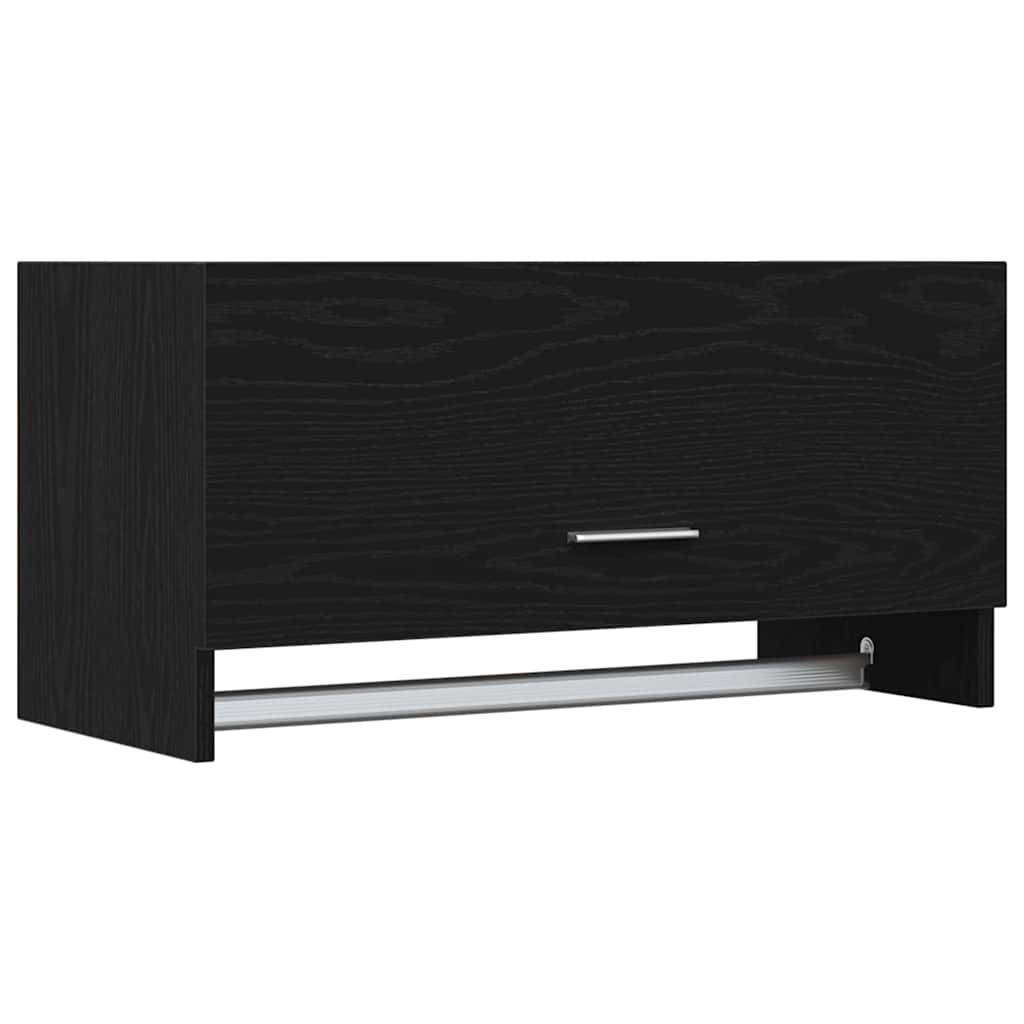 Wardrobe with Storage Black 70 x 32.5 x 35 cm Engineered wood