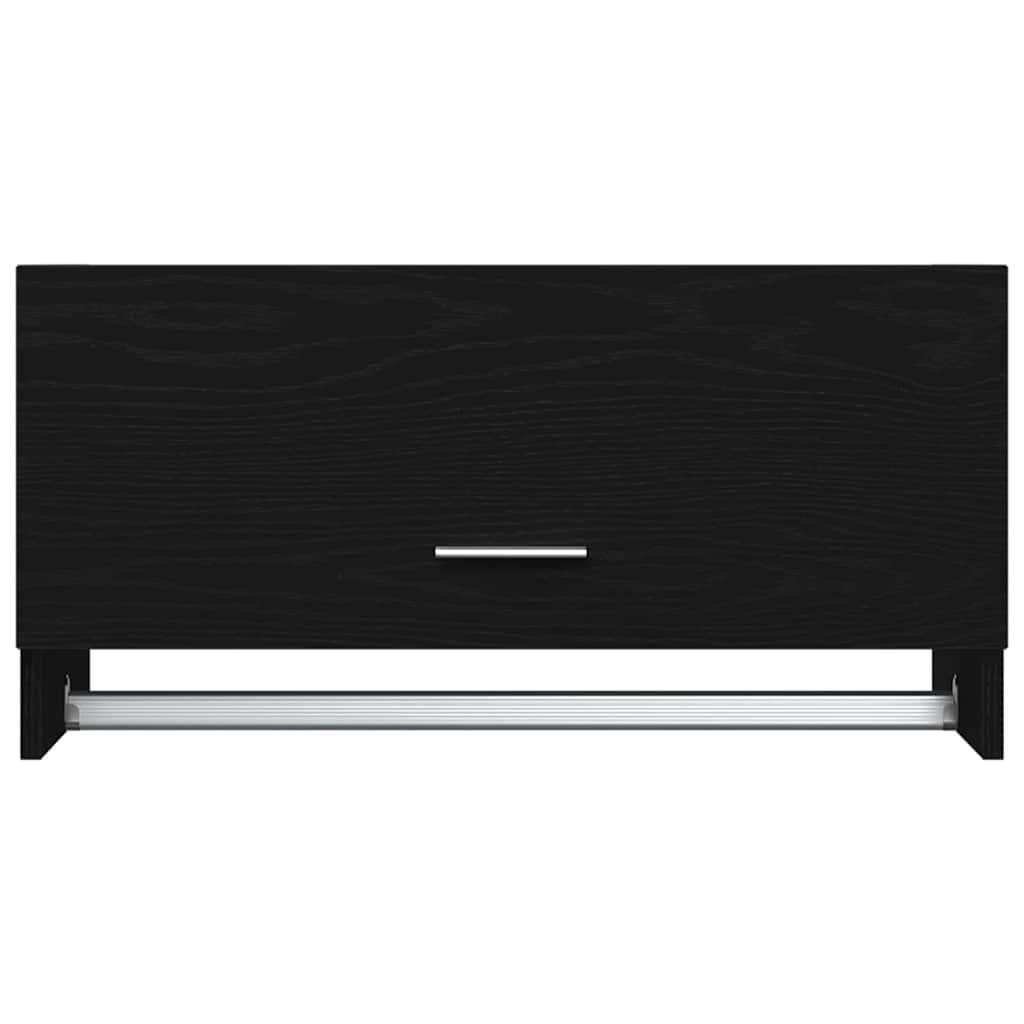 Wardrobe with Storage Black 70 x 32.5 x 35 cm Engineered wood