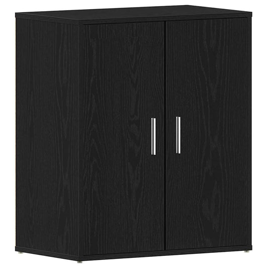 Shoe Cabinet 60 x 35 x 70 cm Engineered Wood Black Oak