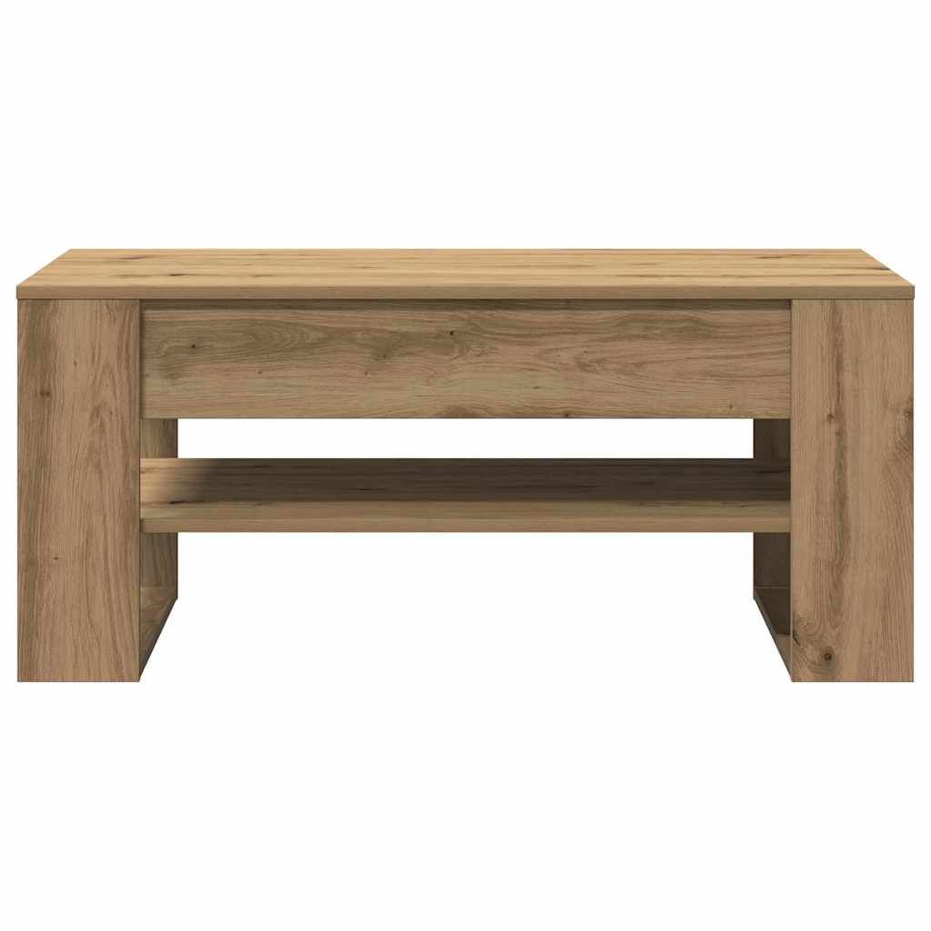Coffee Table Artisan oak 102 x 55 x 45 cm Engineered wood