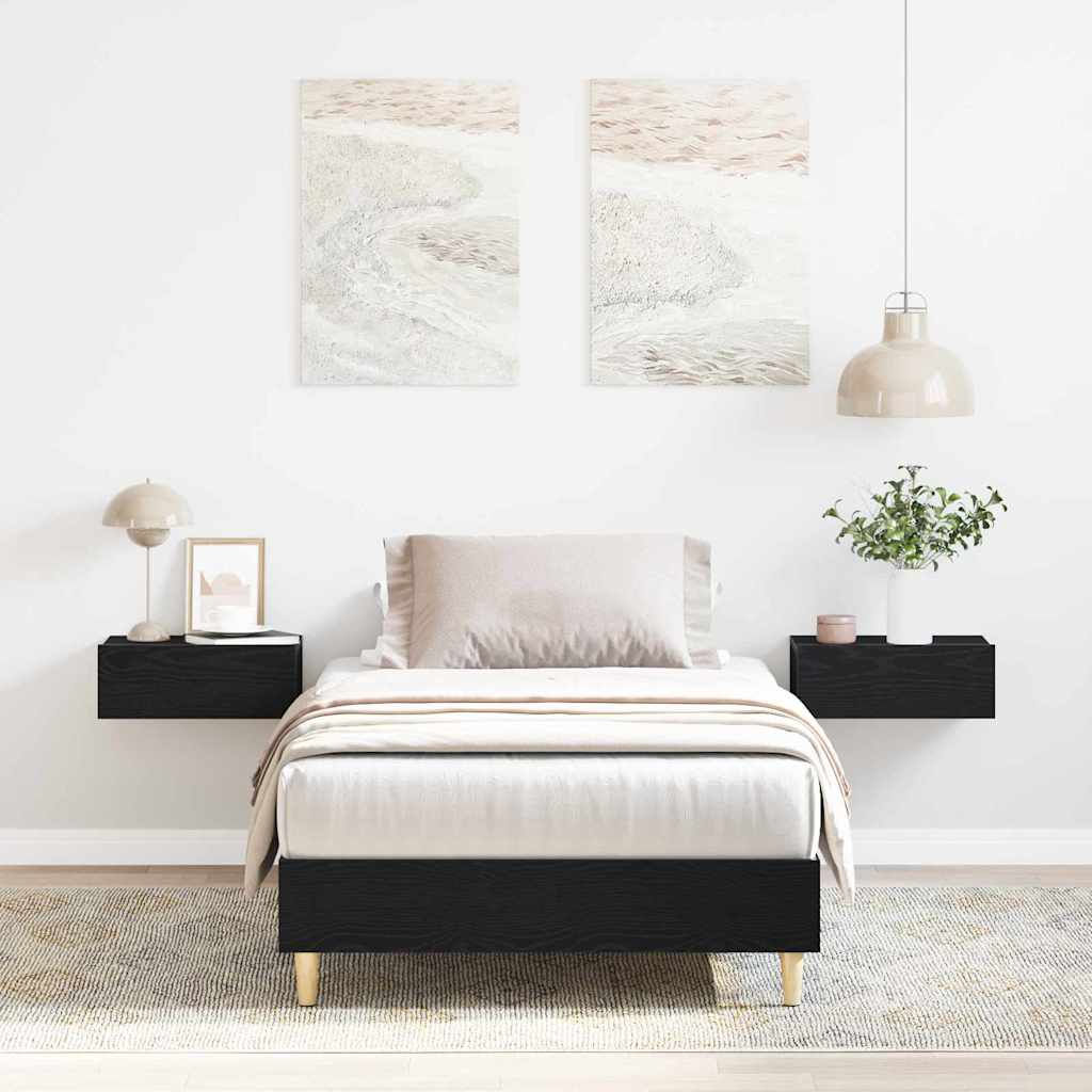 Bed Frame Black oak 90 x 200 cm