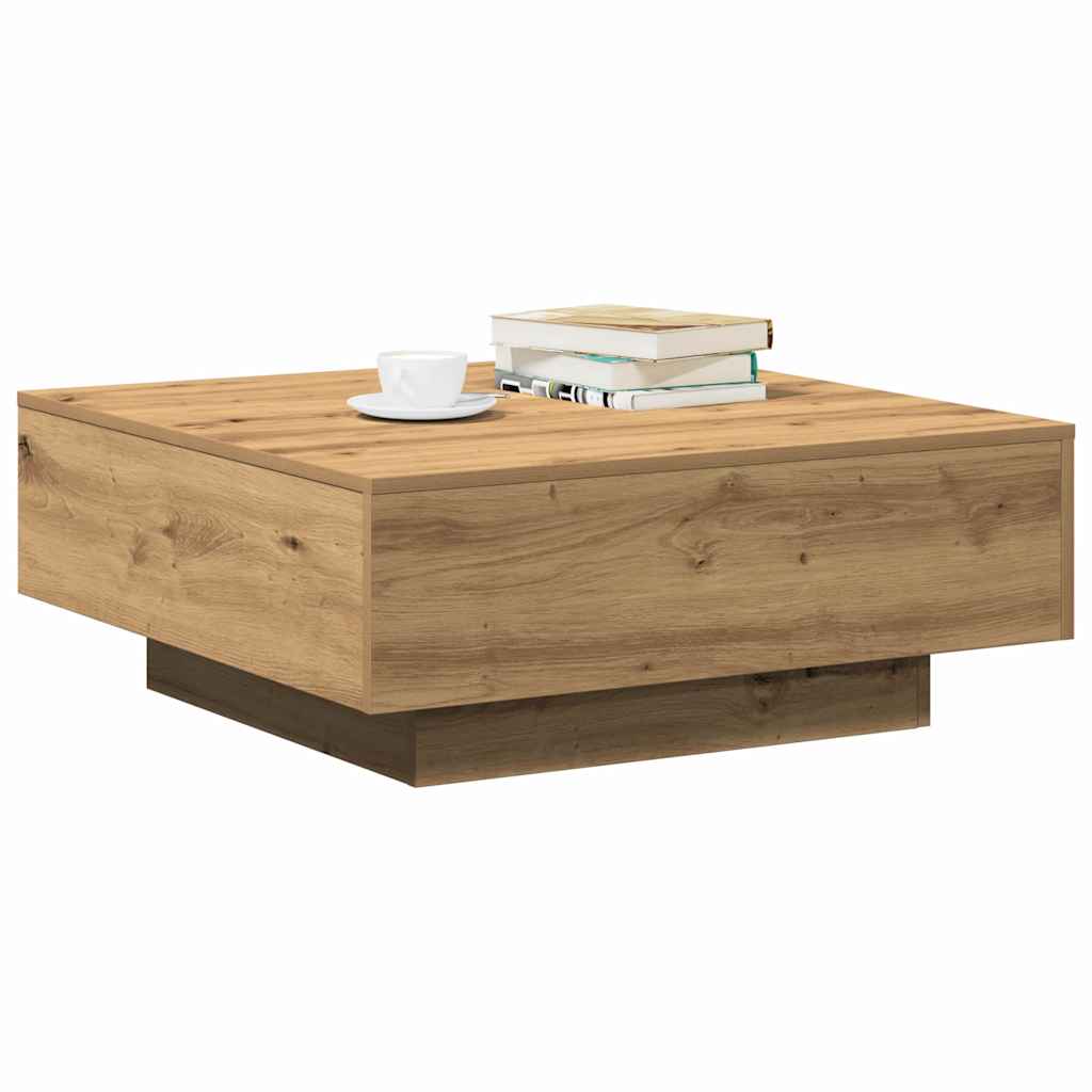 Coffee Table Artisan oak 80 x 80 x 31 cm Engineered wood