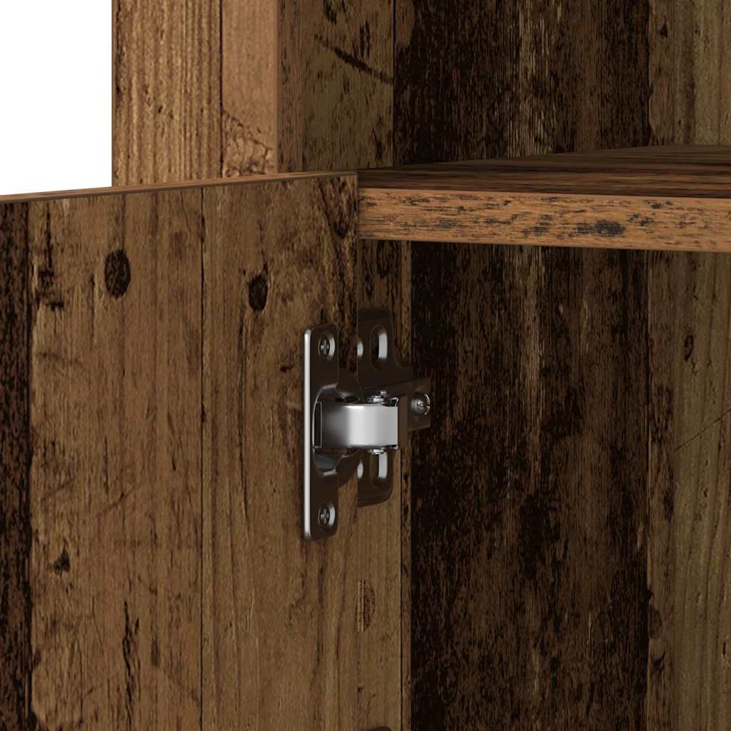 LED Sideboard 41 x 37 x 67 cm Engineered Wood Old Wood