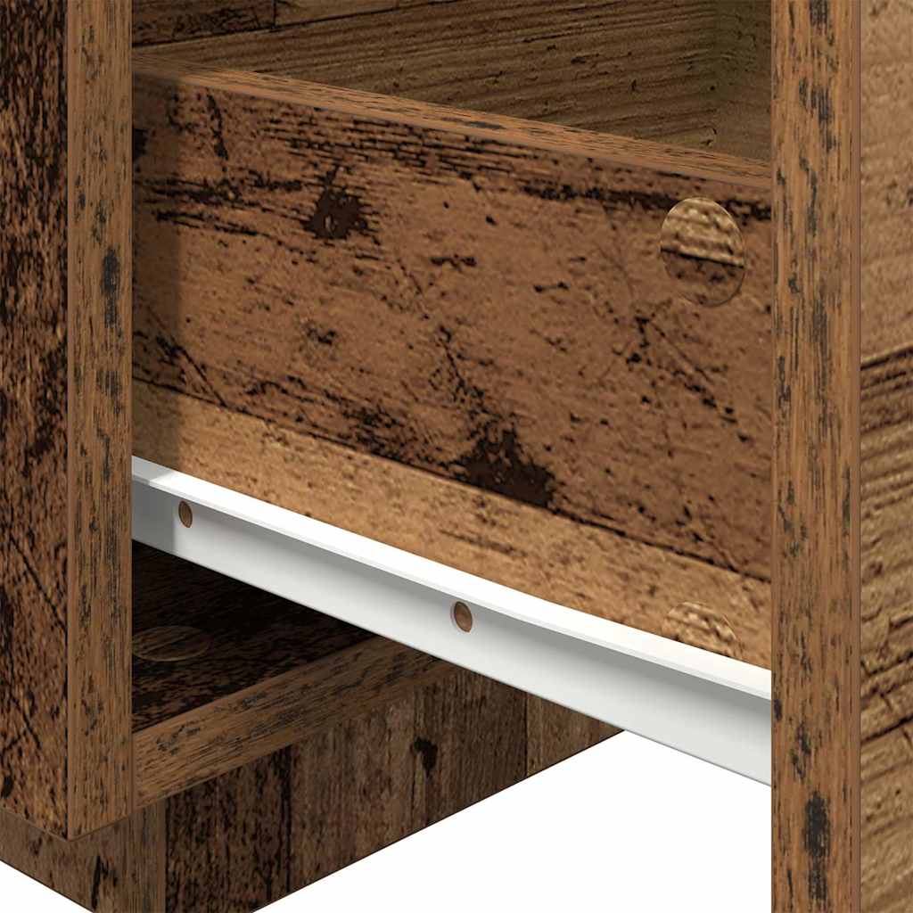 Bedside Cabinet 2 pcs Old Wood 40 x 39 x 37 cm Engineered Wood