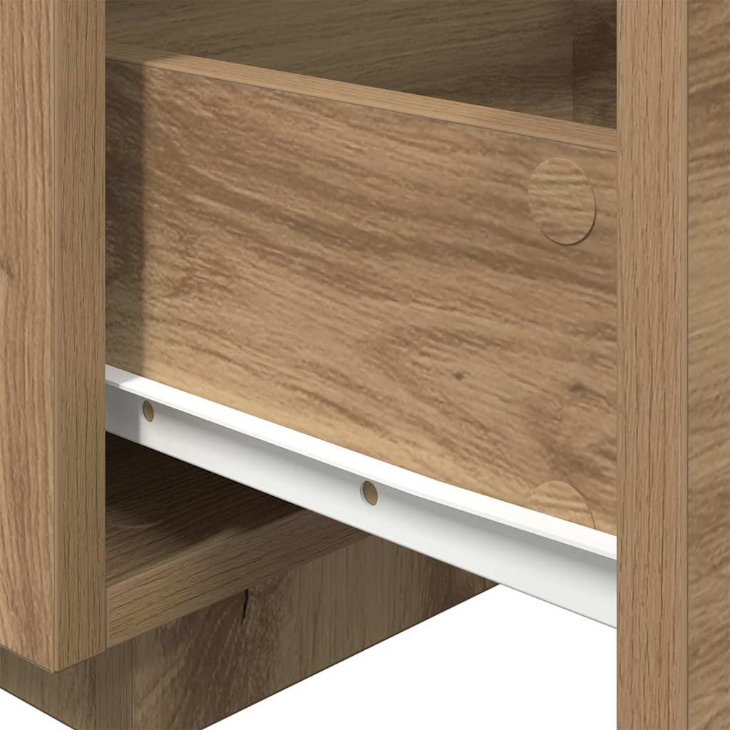Bedside Cabinet 2 pcs Artisan Oak 40 x 39 x 37 cm