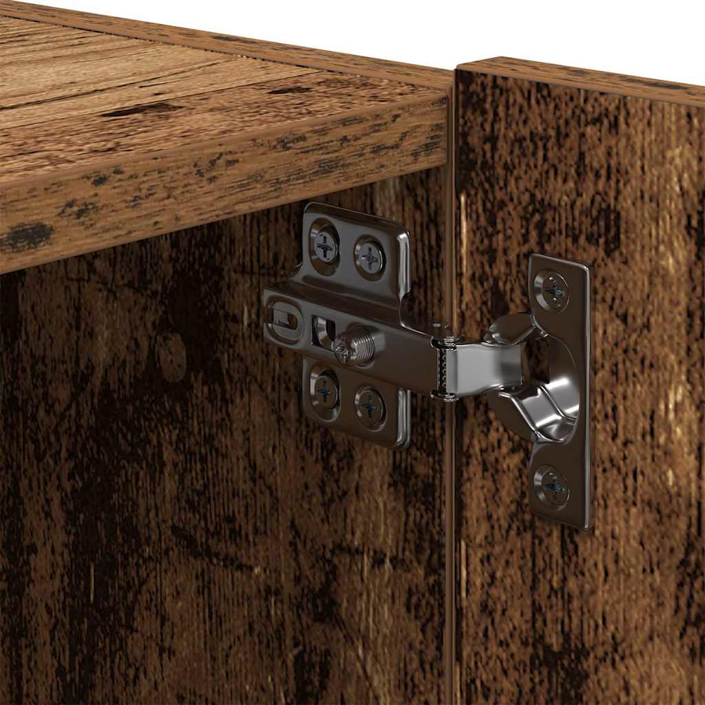 TV Wall Cabinet 2 pcs Old Wood Engineered Wood