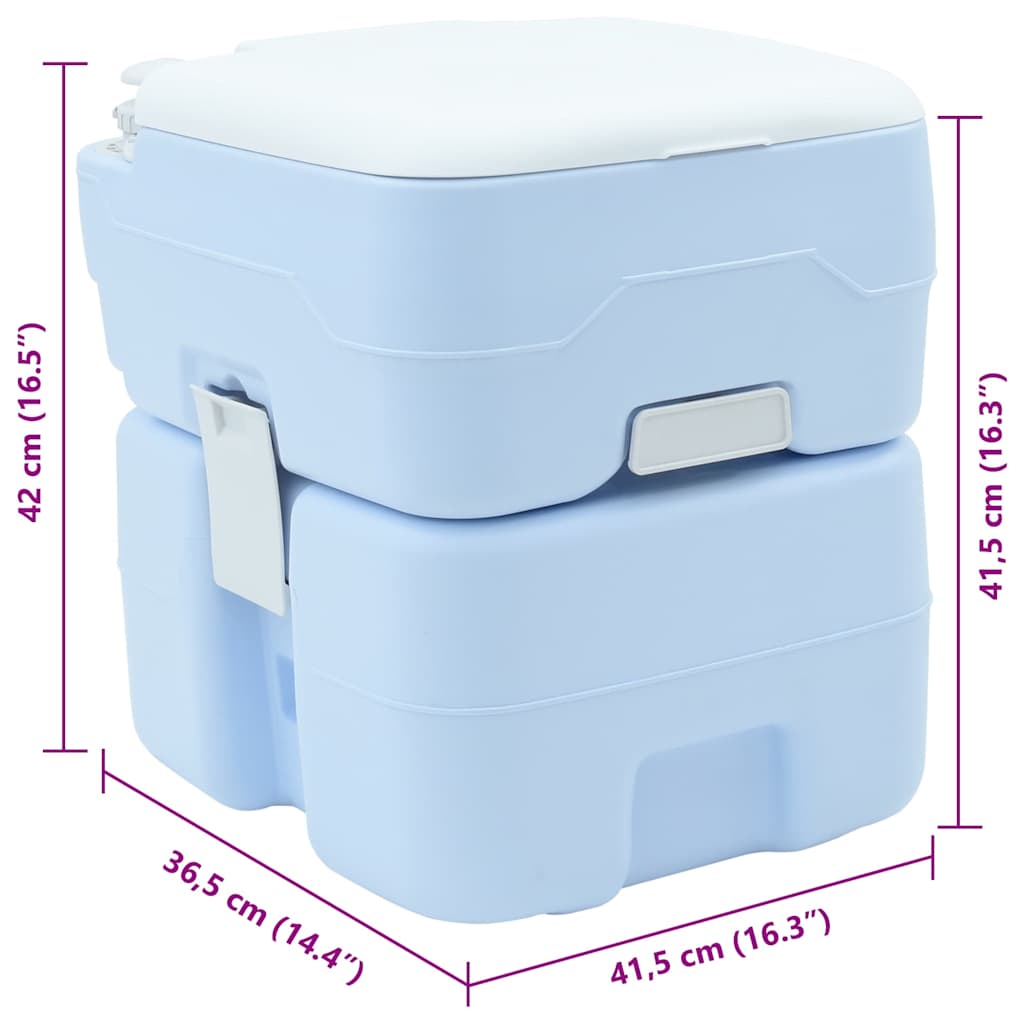 Camping Toilet Blue 41.5 x 36.5 x 42 cm
