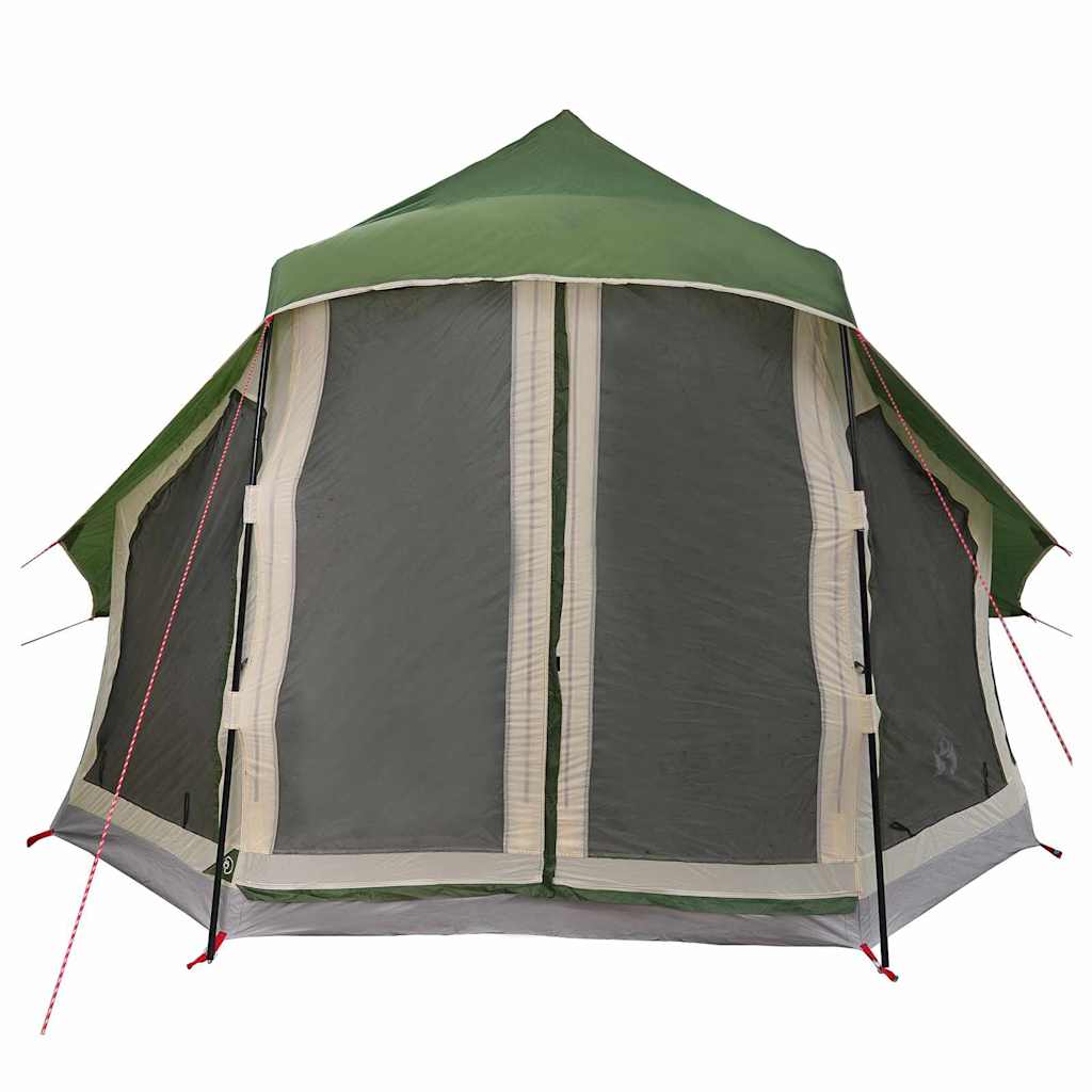 Tipi Tent with Roof Green 404 x 370 x 270 cm Taffeta