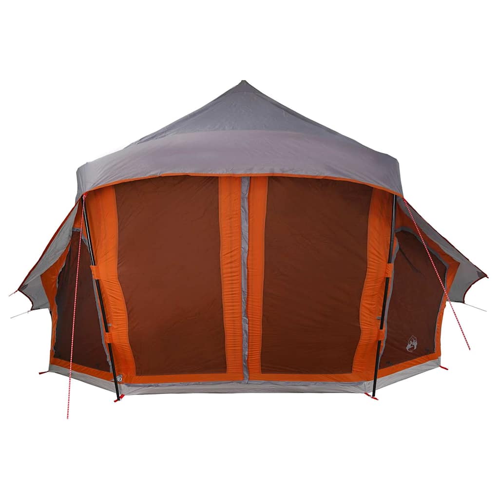 Tipi Tent with Roof Grey and Orange 508 x 470 x 300 cm Taffeta