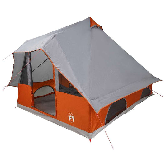 Tipi Tent 8-Person Grey and Orange Taffeta