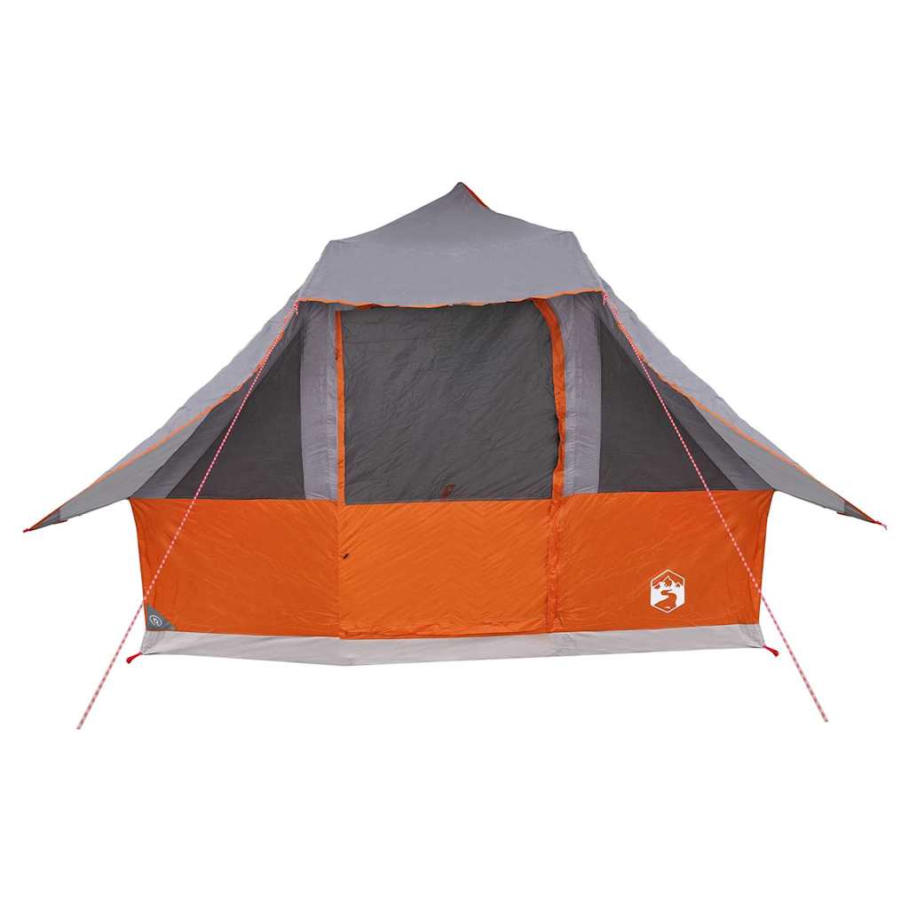 Tipi Tent 8-Person Grey and Orange Taffeta