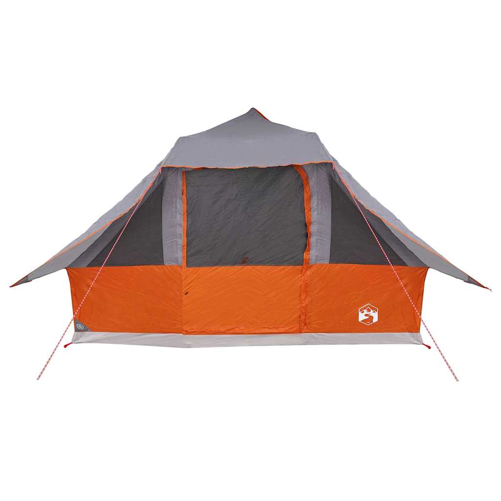 Tipi Tent 10-Person Grey and Orange Taffeta