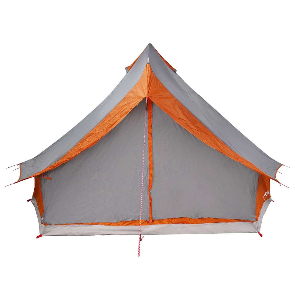 Tipi Tent 8-Person Grey and Orange Taffeta