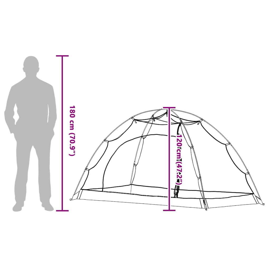Tent with Roof with Storage Grey and Black 236 x 108 x 120 cm