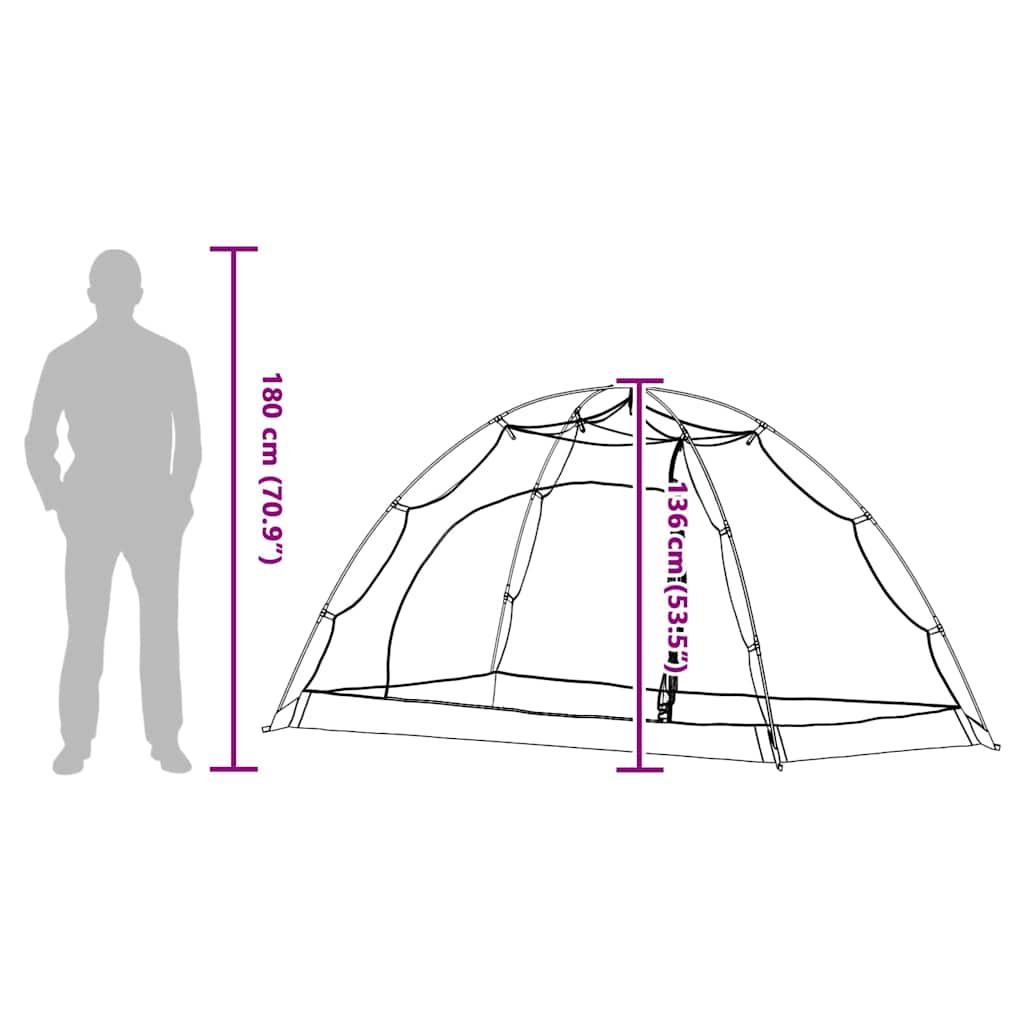 Tent with Roof with Storage Grey and Black 236 x 150 x 136 cm