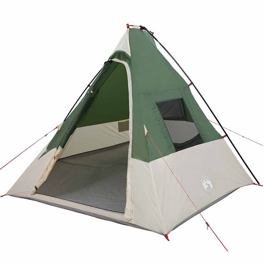 Tipi Tent 6-Person Waterproof Green Taffeta