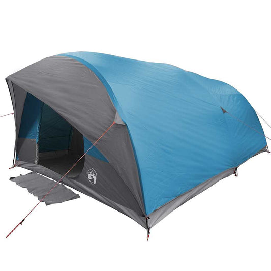 Tunnel tent 10-Person Waterproof Blue Taffeta