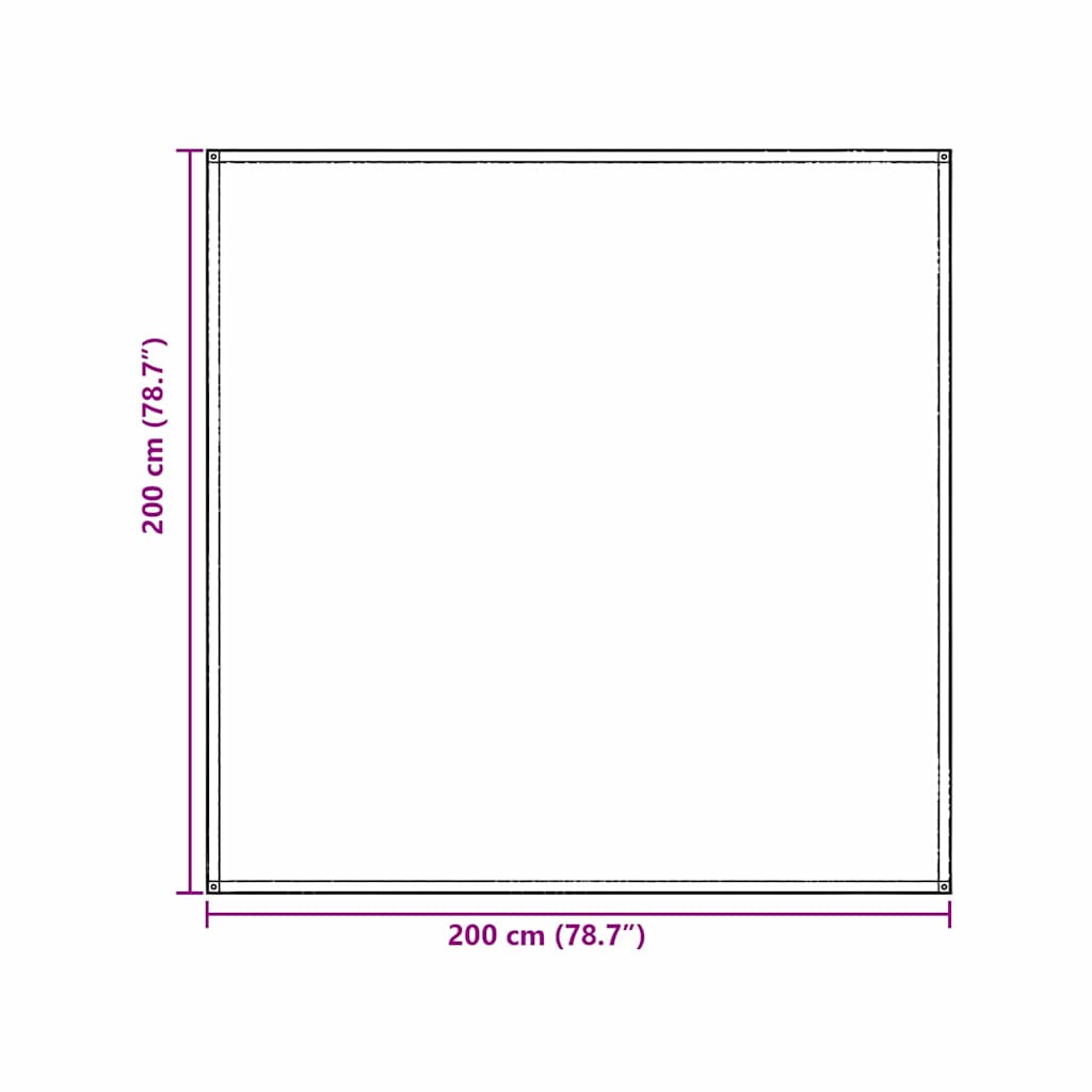 Tent Carpet Folding Blue and Grey 200 x 200 cm Polyethylene