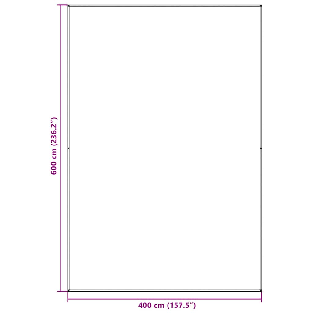 Tent Carpet Folding Blue and Grey 600 x 400 cm Polyethylene