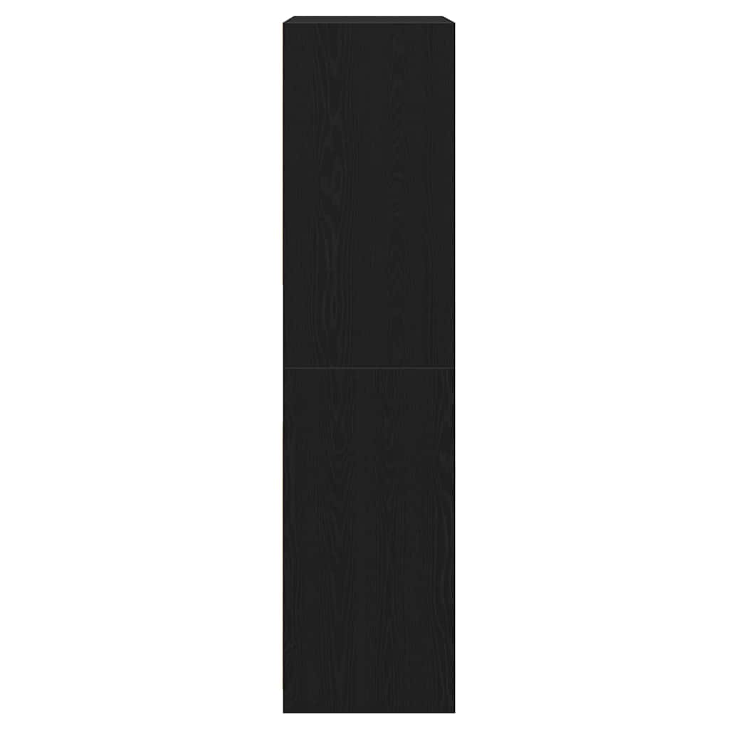 Wardrobe with Shelf Black oak 100 x 50 x 200 cm Engineered wood