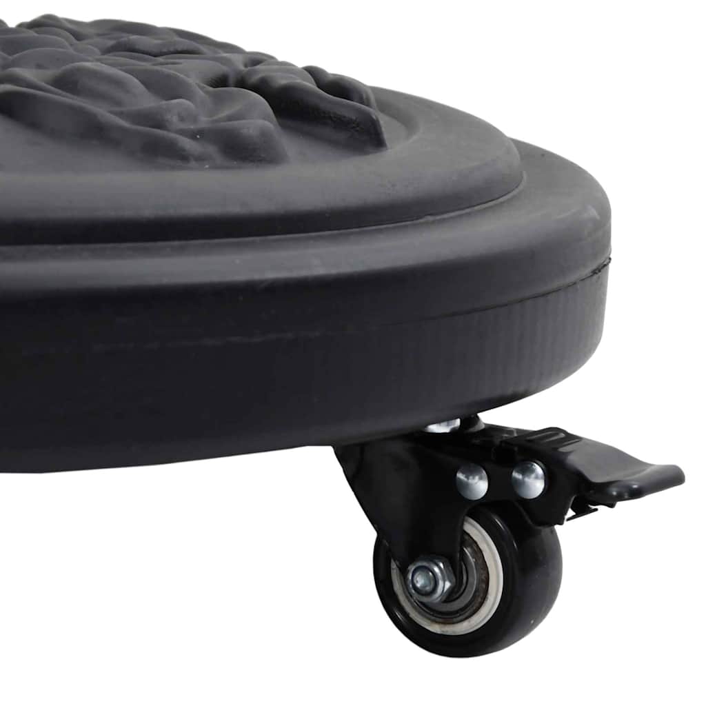 Parasol Base 15.6 kg Black Iron Circular