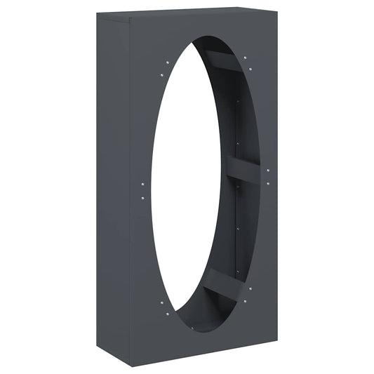 Firewood Rack Anthracite 50x23x100 cm Cold-rolled steel