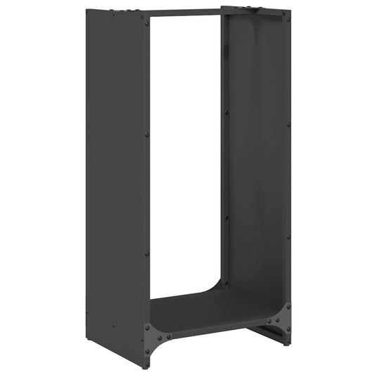 Firewood Rack Black 40x30x80 cm Cold-rolled steel