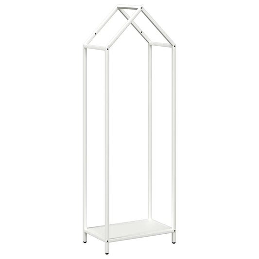 Firewood Rack White 40x25x120 cm Cold-rolled steel