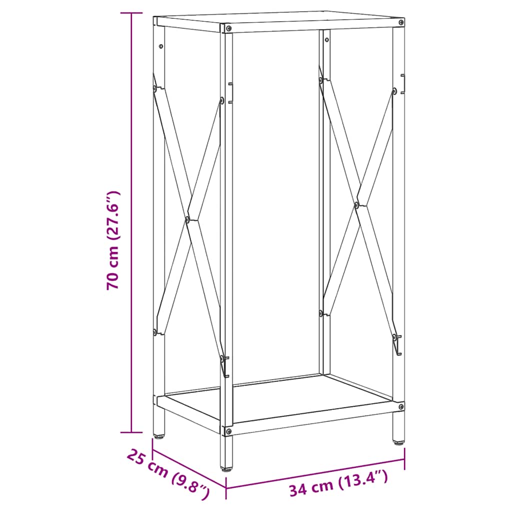 Firewood Rack Olive Green 34x25x70 cm Cold-rolled steel