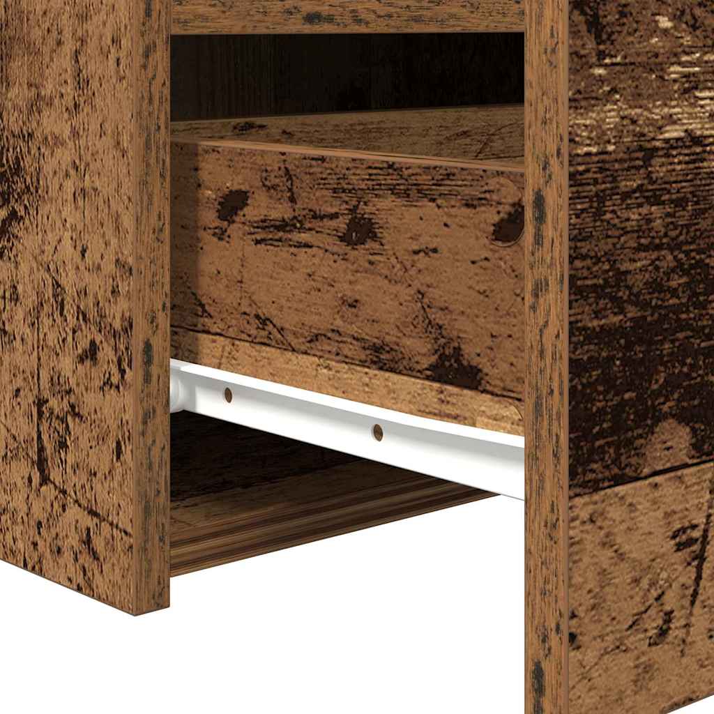 Bedside Cabinet 2 pcs Old Wood 50 x 40 x 45 cm Engineered Wood