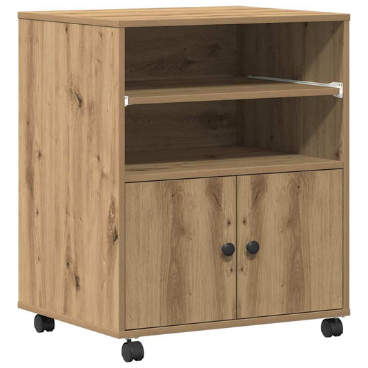 Printer Stand Artisan Oak 60 x 48 x 74 cm Engineered Wood