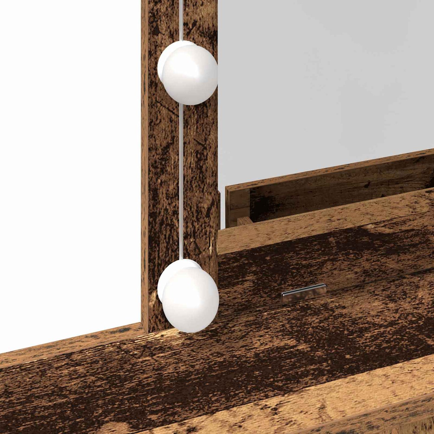 Dressing Table Old Wood 80 x 41 x 144.5 cm Engineered Wood