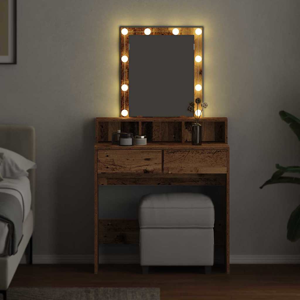Dressing Table Old Wood 80 x 41 x 144.5 cm Engineered wood