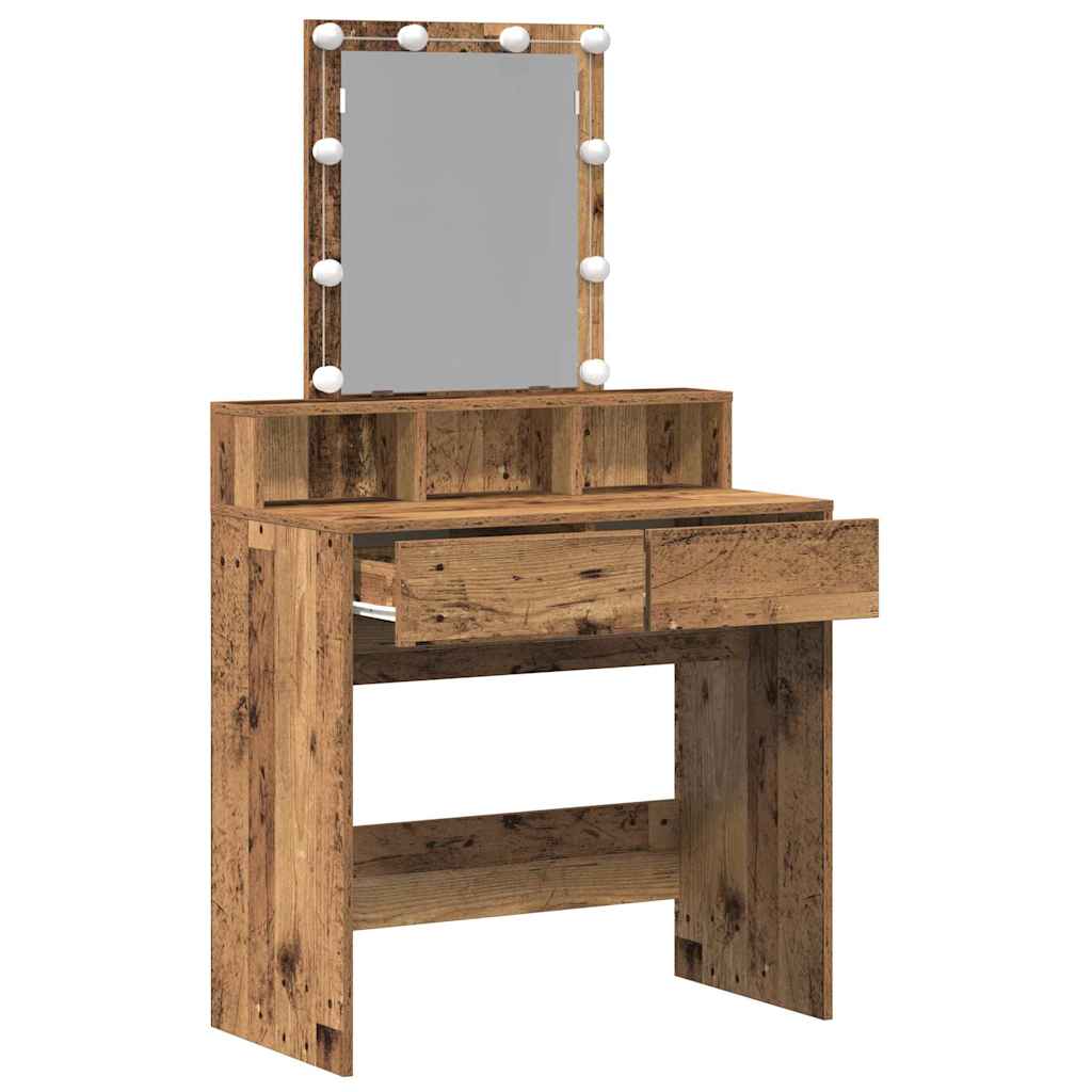 Dressing Table Old Wood 80 x 41 x 144.5 cm Engineered wood