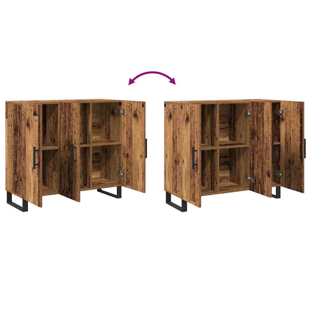 Sideboard Old Wood 90 x 34 x 80 cm Engineered Wood