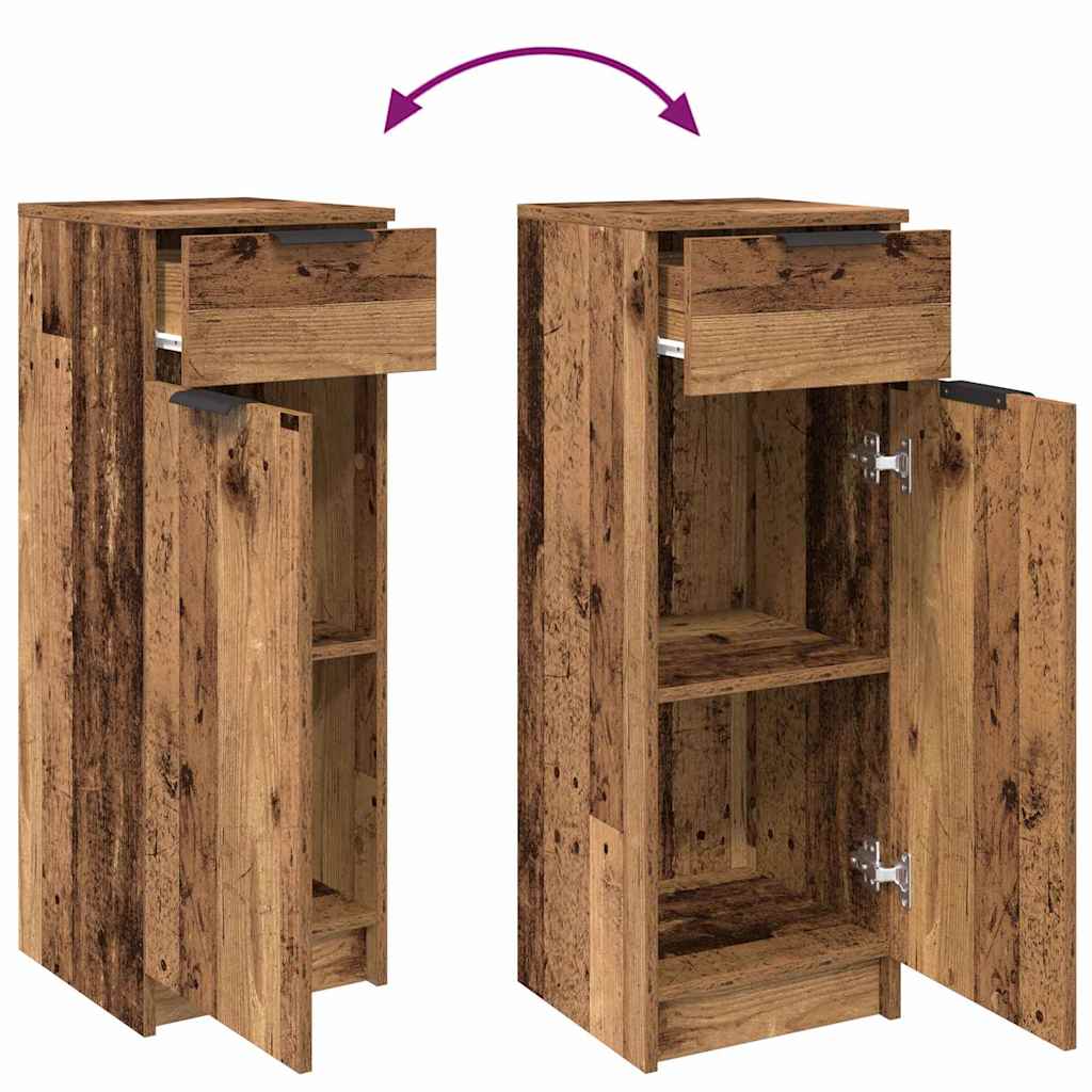 Bathroom Cabinet Old wood 32 x 34 x 90 cm Engineered wood