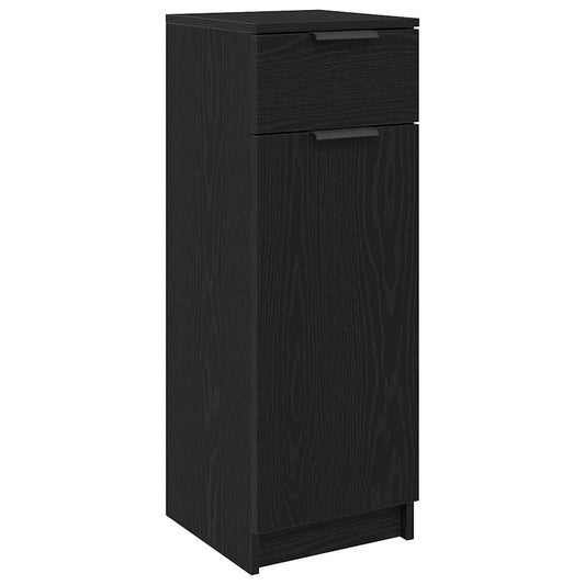 Bathroom Cabinet Black oak 32 x 34 x 90 cm Engineered wood