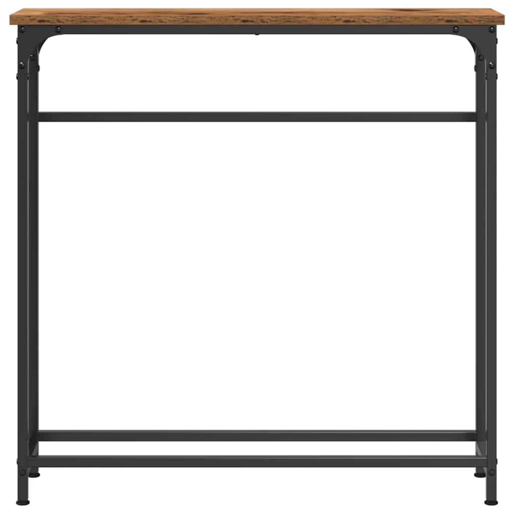 Console Table with Shelf Old Wood 75 x 19.5 x 75 cm