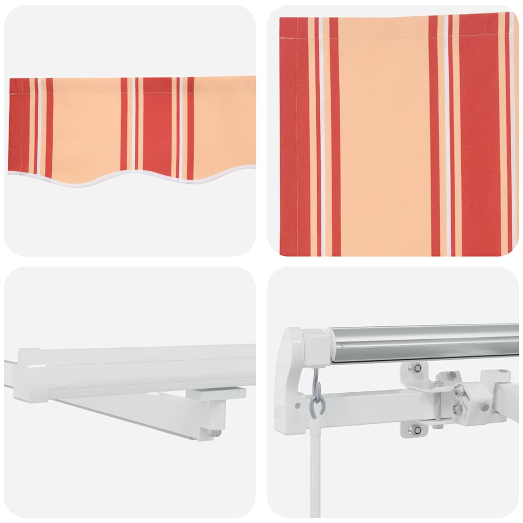 Retractable Awning Yellow and Orange 350 x 250 cm