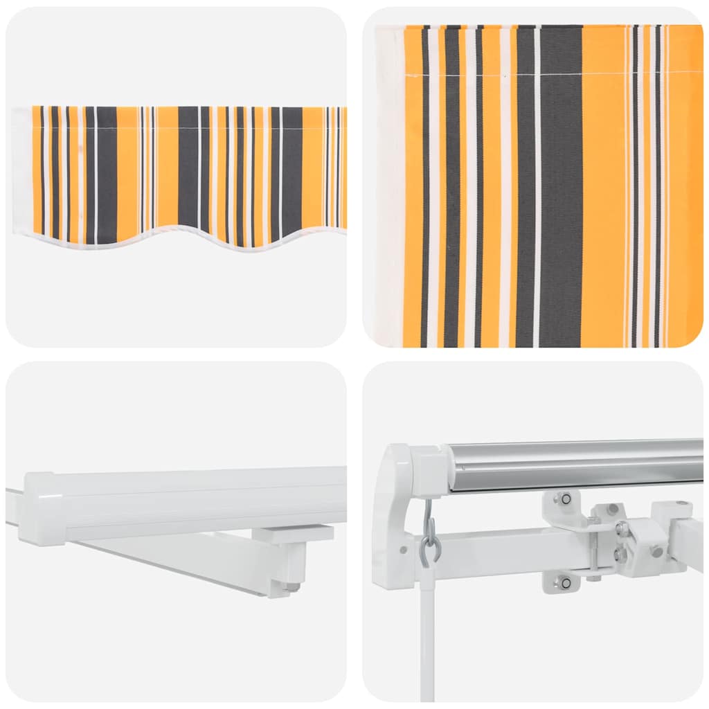 Retractable Awning Multicolour 500 x 350 cm