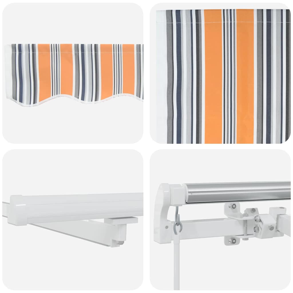 Retractable Awning Multicolour 600 x 300 cm
