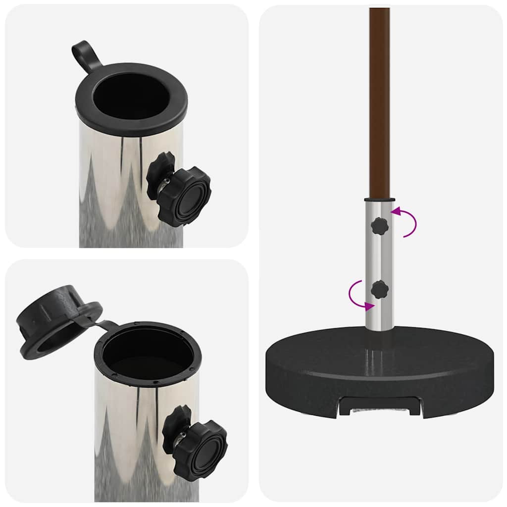 Parasol Base Black Ø 45 x 37.5 cm Granite
