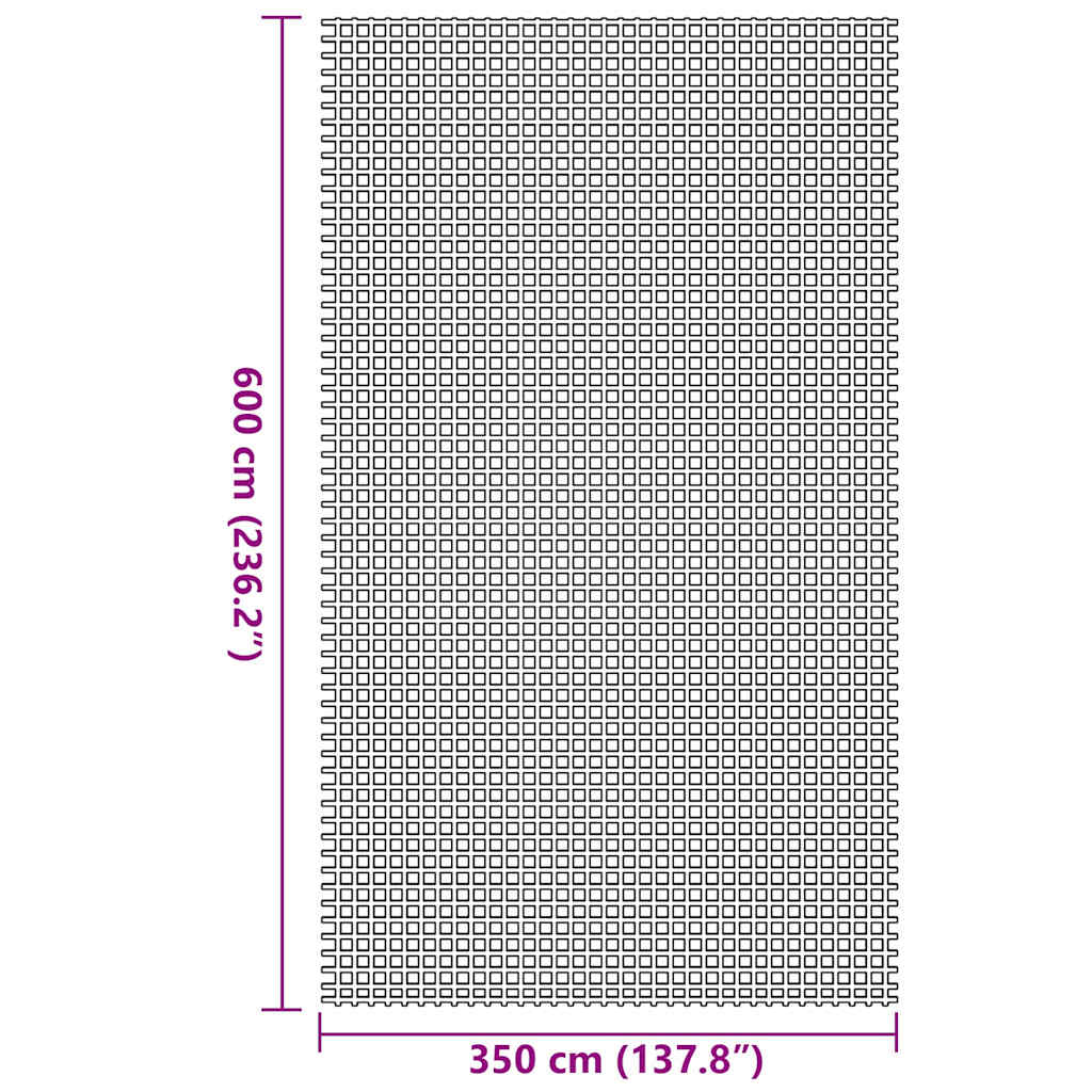 Tent Carpet Blue 600 x 350 cm Polyester